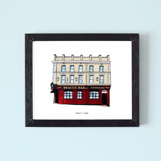 Tracy’s Bar Illustrated Pubs of Derry