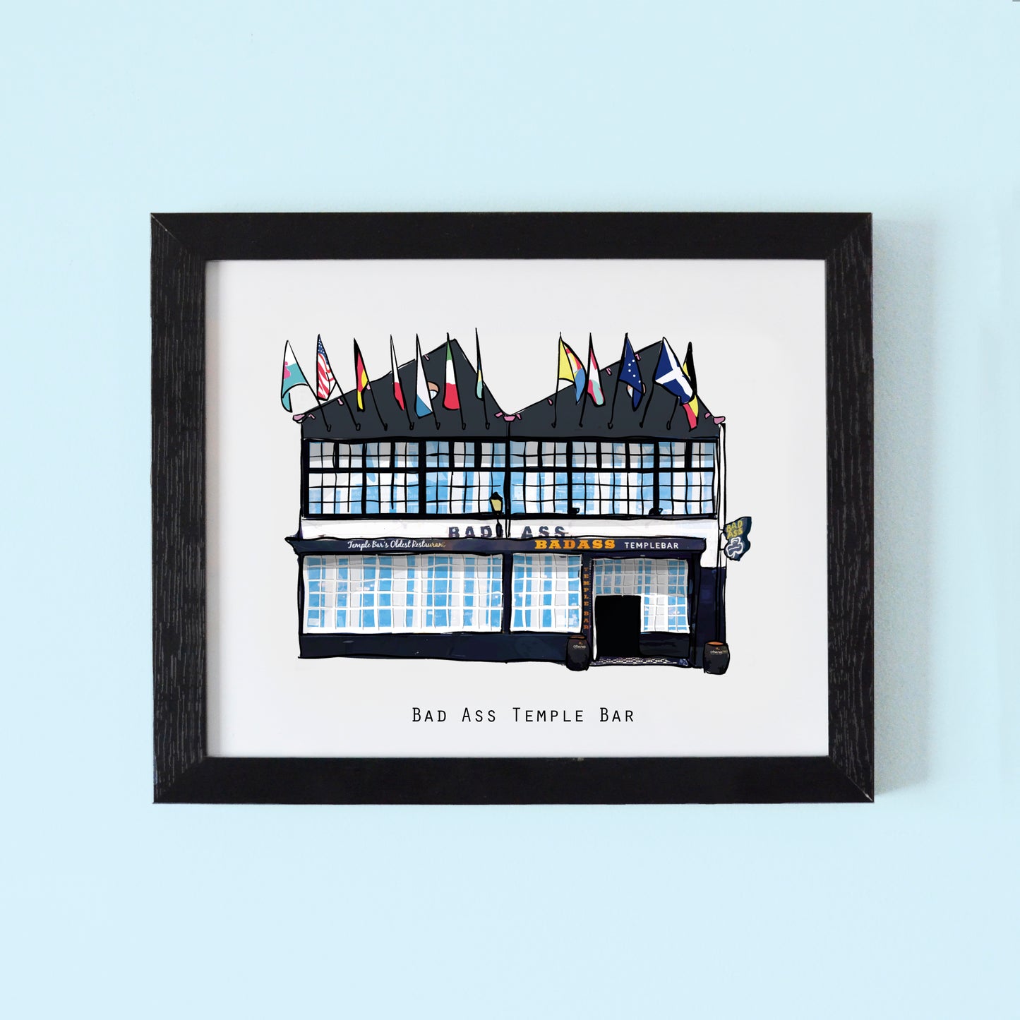 Bad Ass Illustrated pubs of Dublin