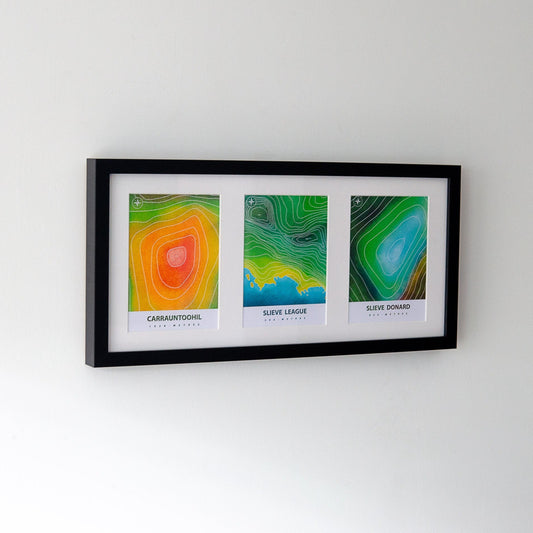 3 framed Mountain prints