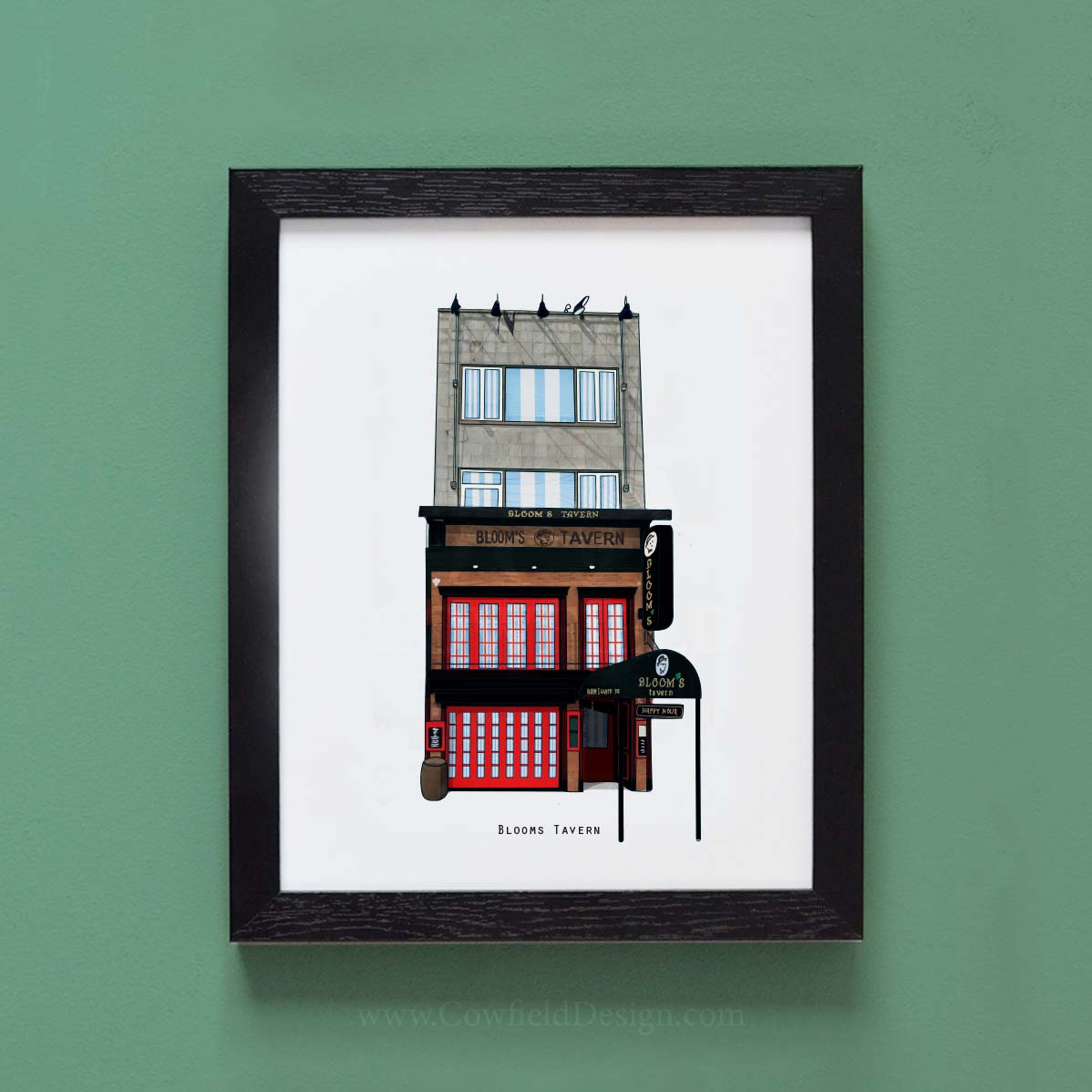 Blooms Tavern - NYC Illustrated Pubs of New York