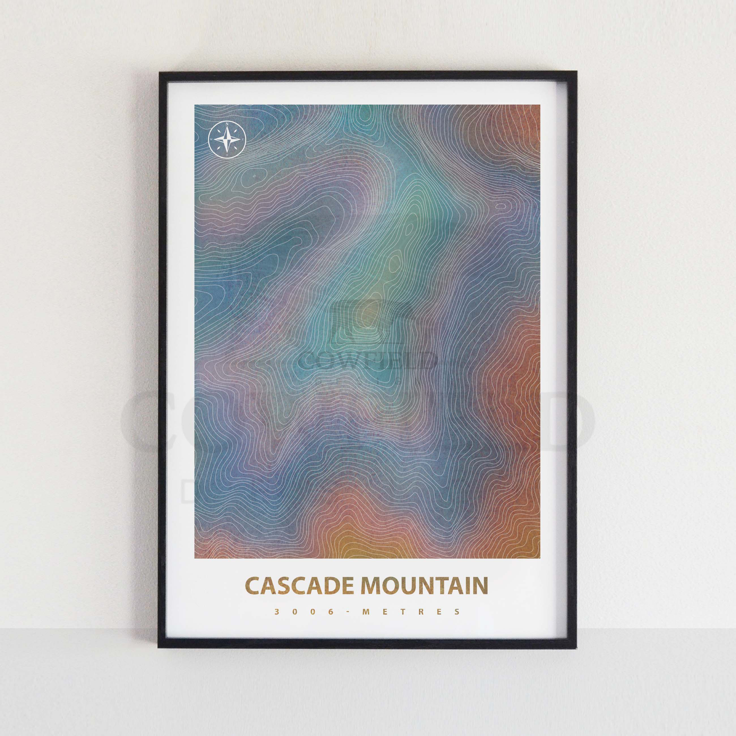 Custom Mountain Peak Illustration