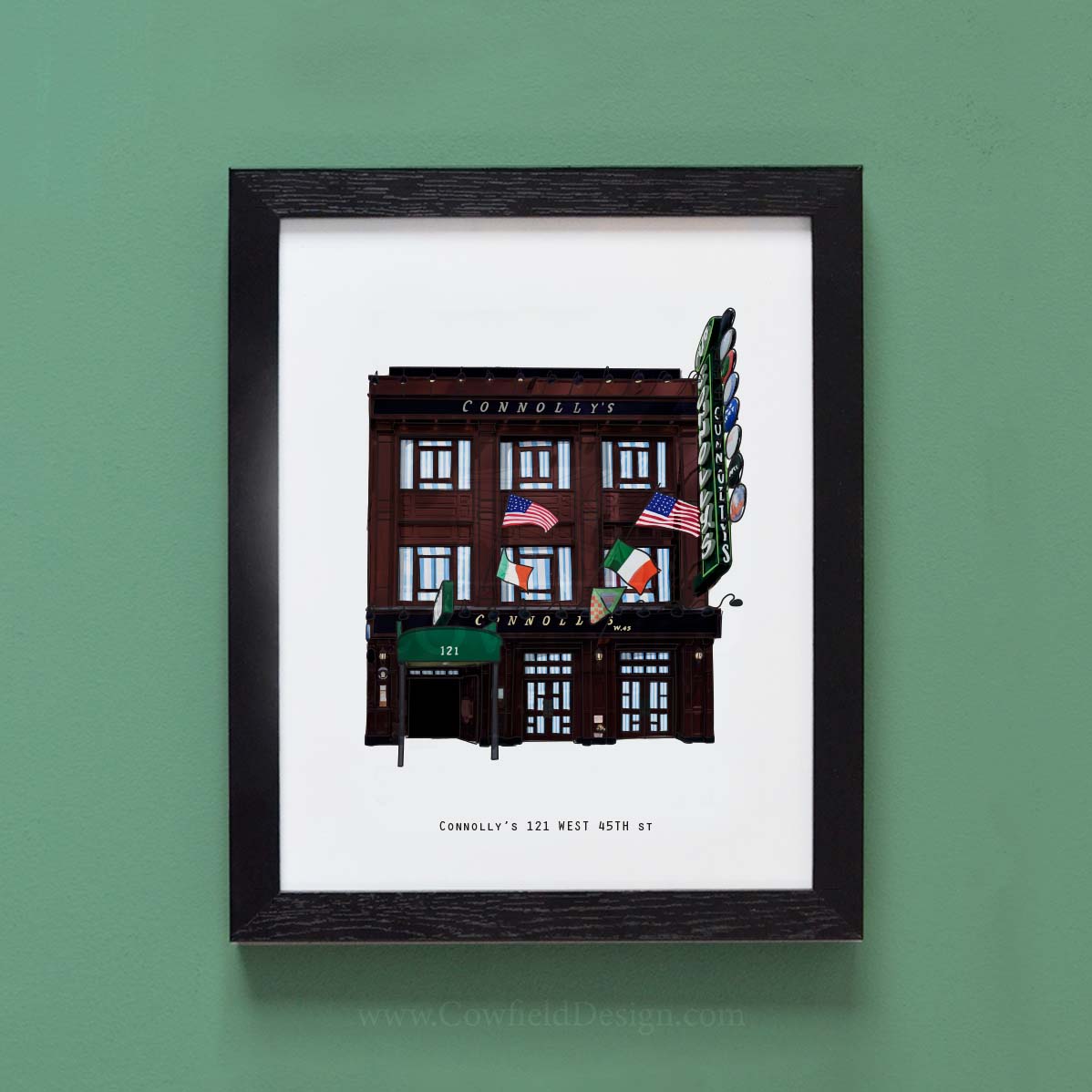 Connolly's 121 WEST 45th st - NYC Illustrated Pubs of New York