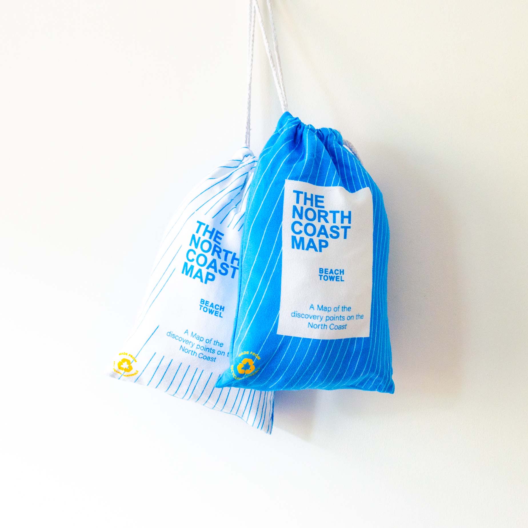 North Coast Map - Beach Towel