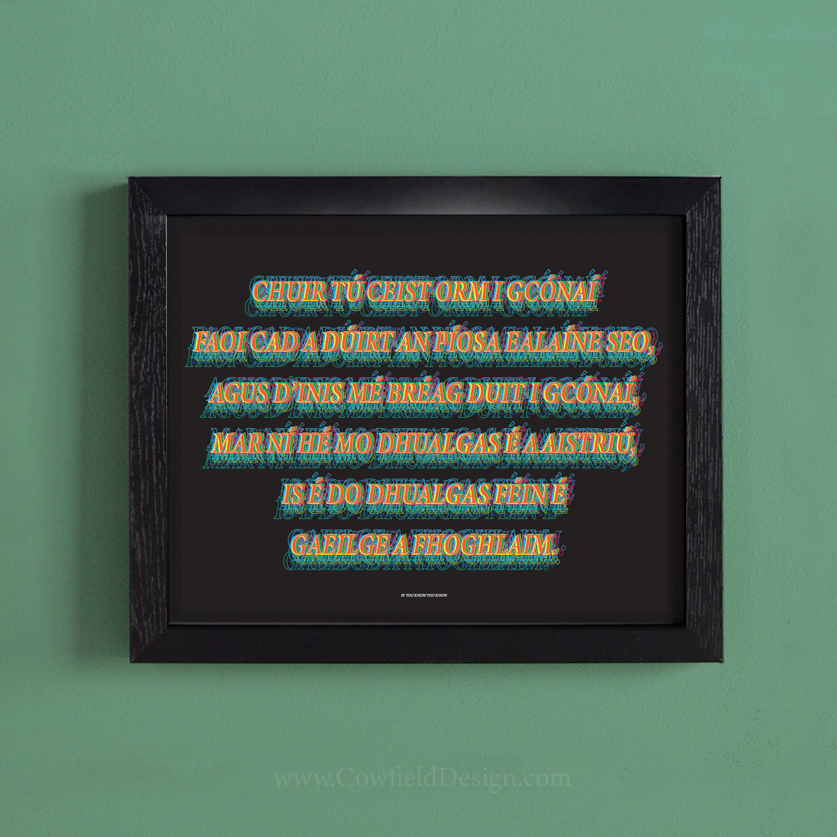 Irish Language print