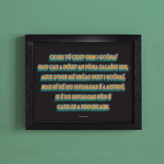 Irish Language print