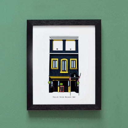 Failte Irish Whiskey Bar - NYC Illustrated Pubs of New York