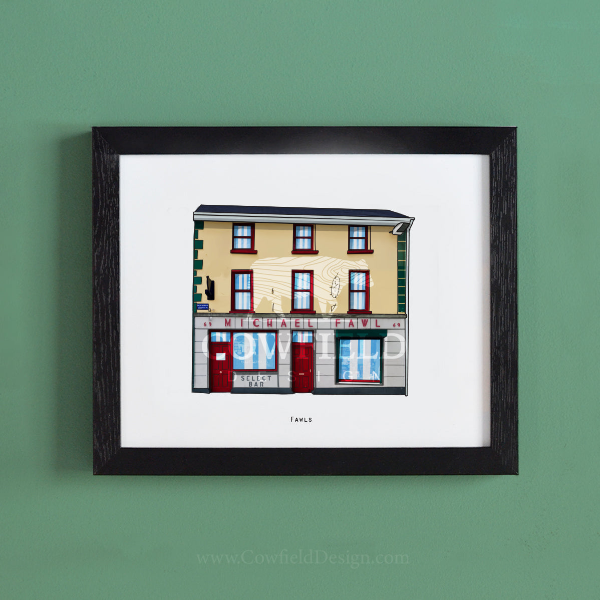 Fawls Bar - Clare Illustrated Pubs of Clare