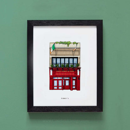 Gibney's - NYC Illustrated Pubs of New York