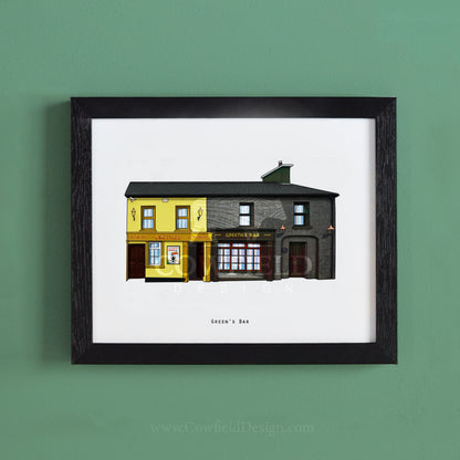 Green's Bar - Clare Illustrated Pubs of Clare