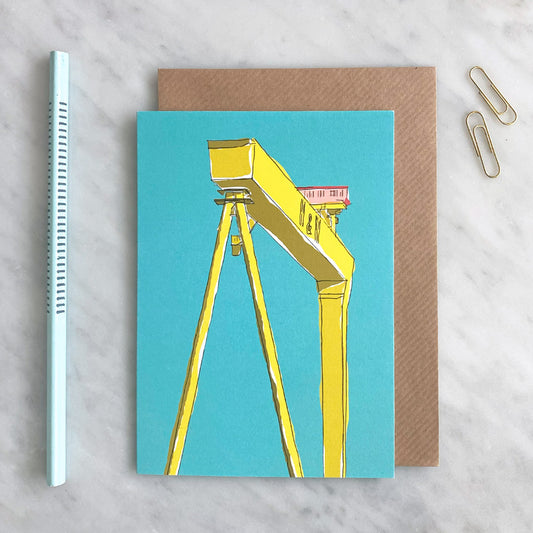 H&W Crane Greeting Card