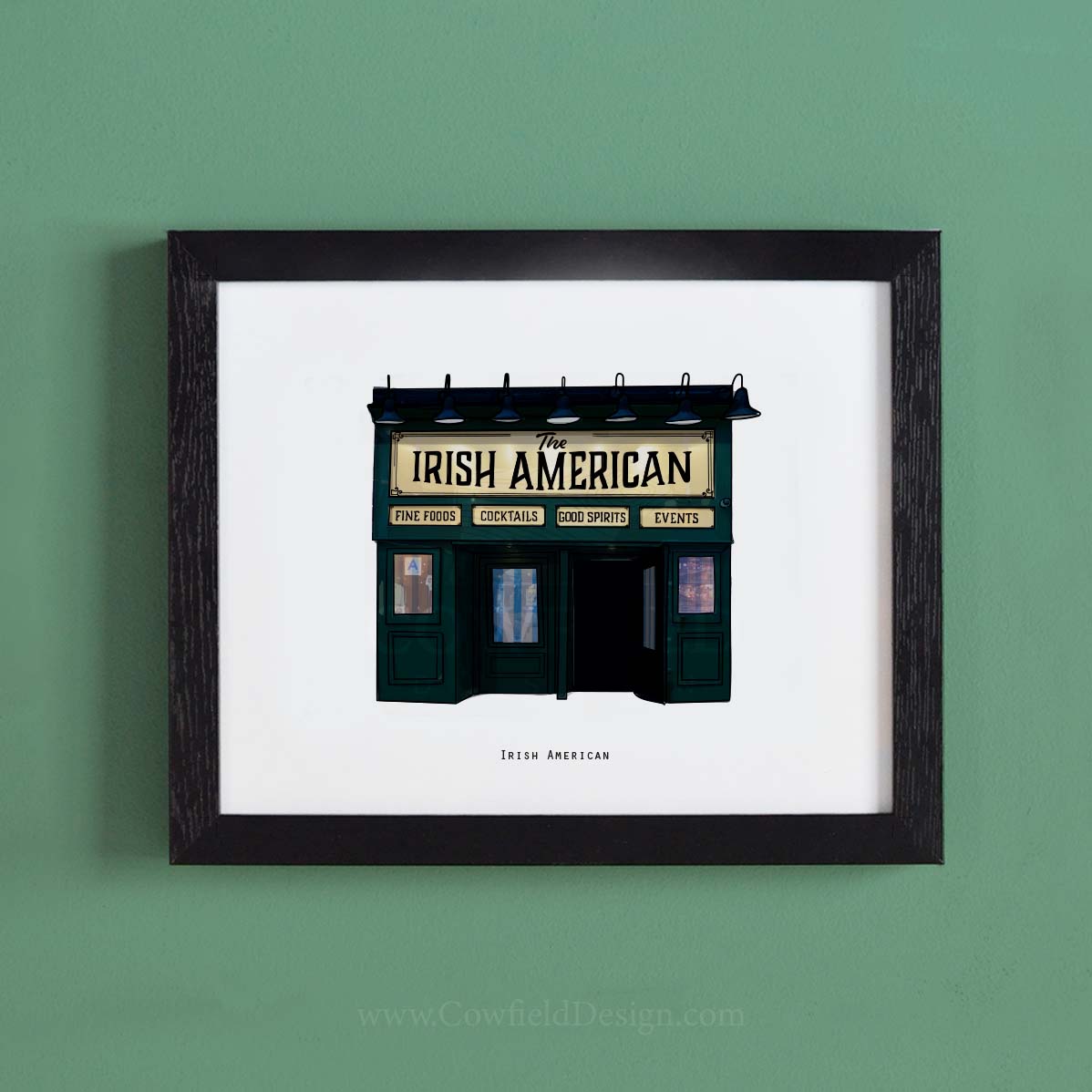 Irish American Pub - NYC Illustrated Pubs of New York