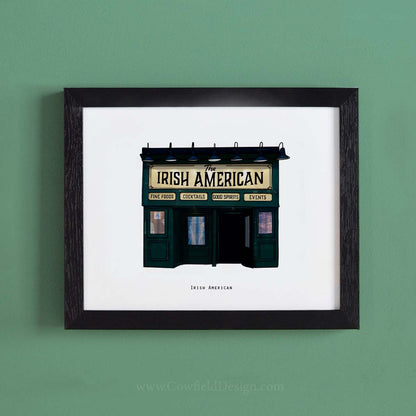 Irish American Pub - NYC Illustrated Pubs of New York