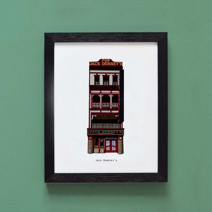 Jack Dempsey’s - NYC Illustrated Pubs of New York