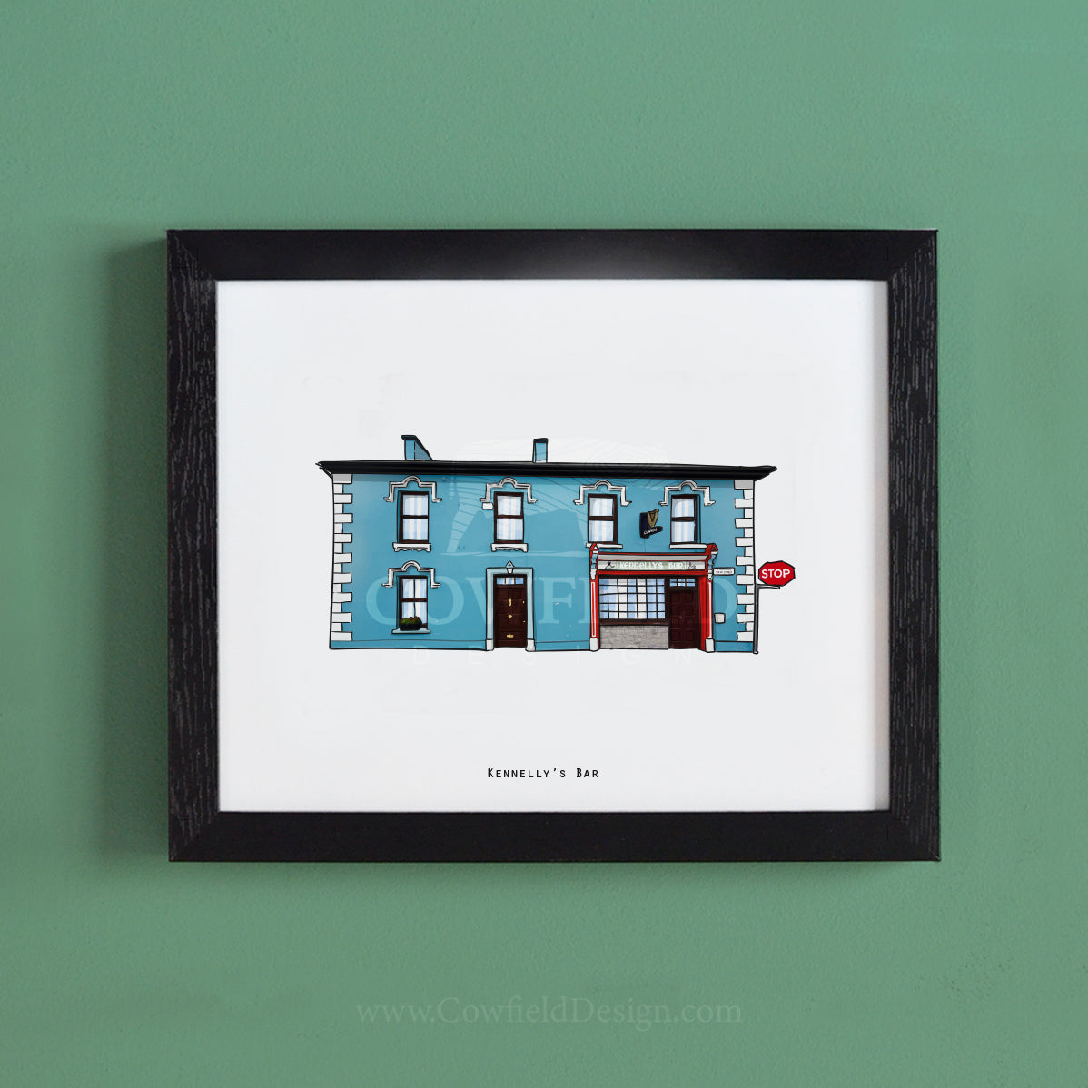 Kennelly's Bar Illustrated Pubs of Kerry