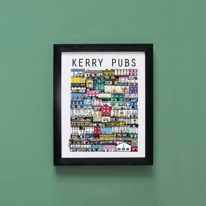 8x10 inch Framed Kerry Pubs 1st Edition