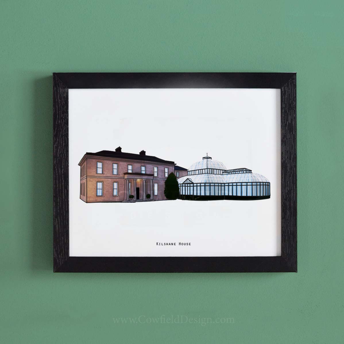 Kilshane House Custom Hotel/Building Illustration