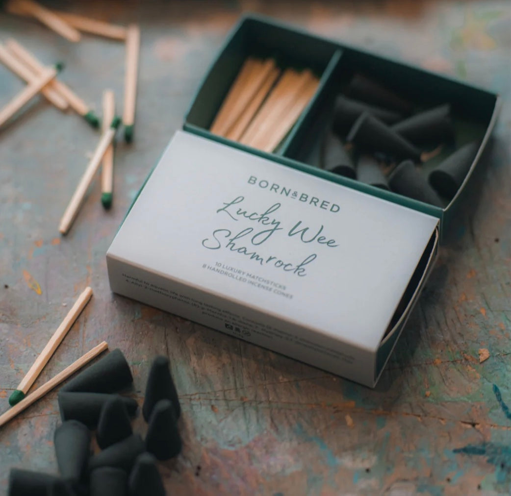 Lucky Wee Shamrock Incense Match Box