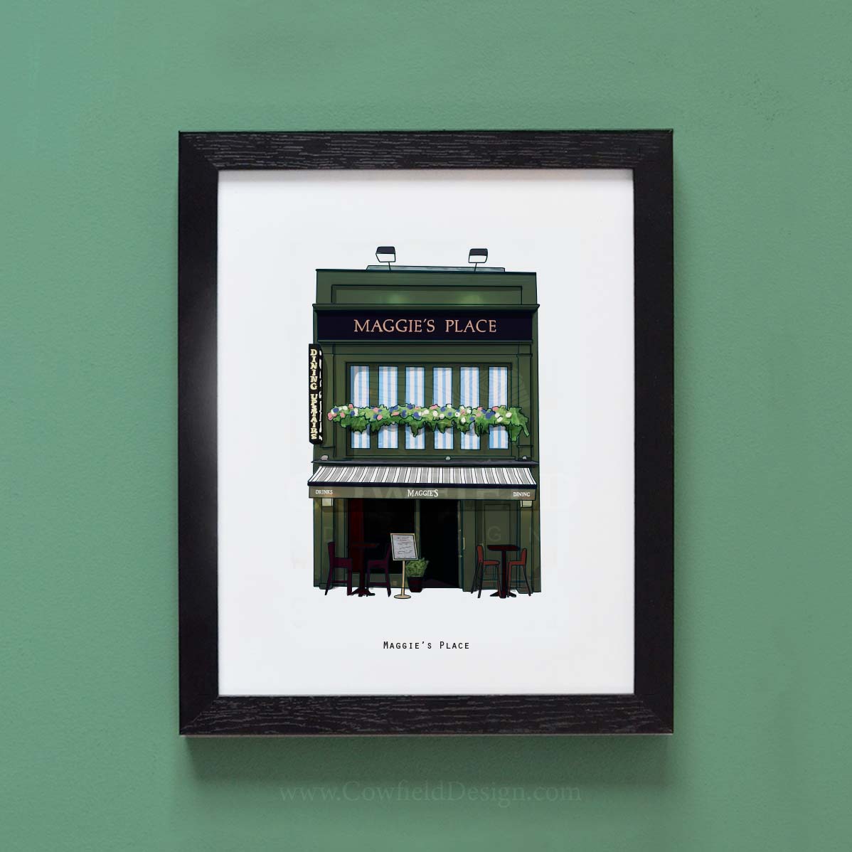 Maggie's Place - NYC Illustrated Pubs of New York