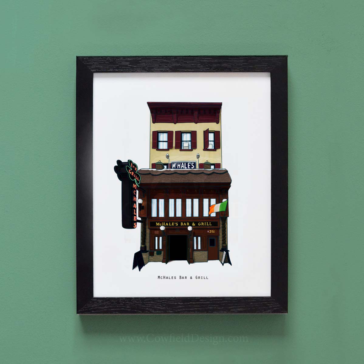 McHales Bar & Grill - NYC Illustrated Pubs of New York