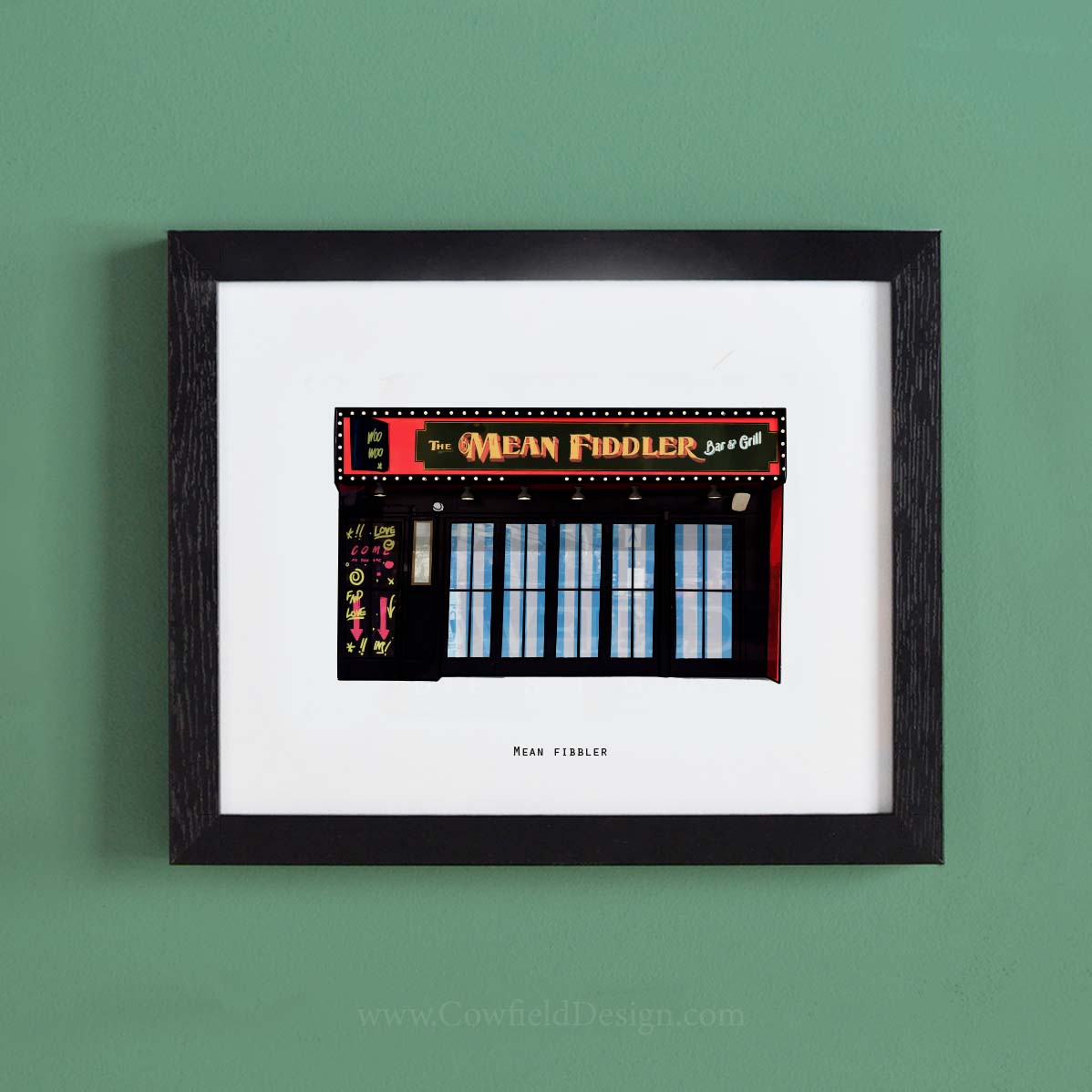 Mean Fiddler - NYC Illustrated Pubs of New York