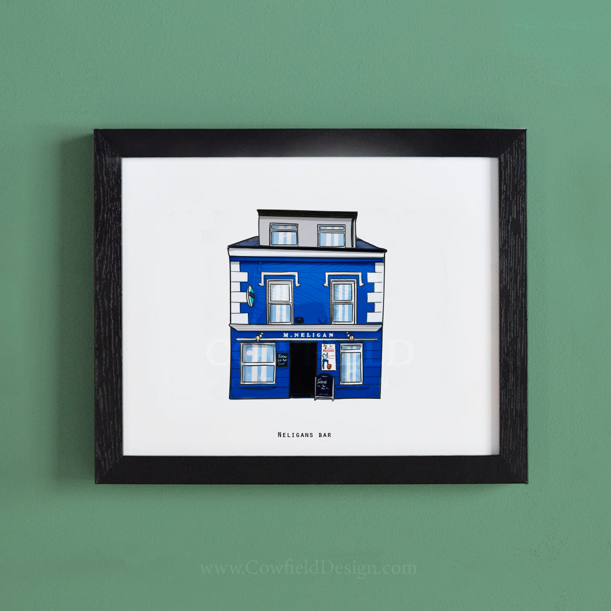 Neligans Bar Illustrated Pubs of Kerry