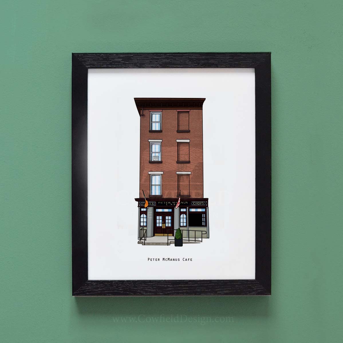 Peter McManus Cafe - NYC Illustrated Pubs of New York