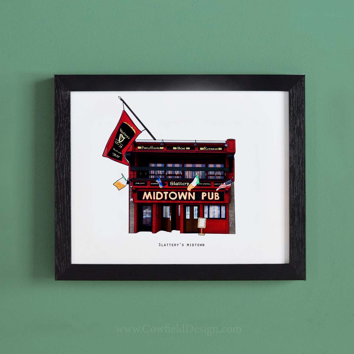 Slattery's Midtown - NYC Illustrated Pubs of New York