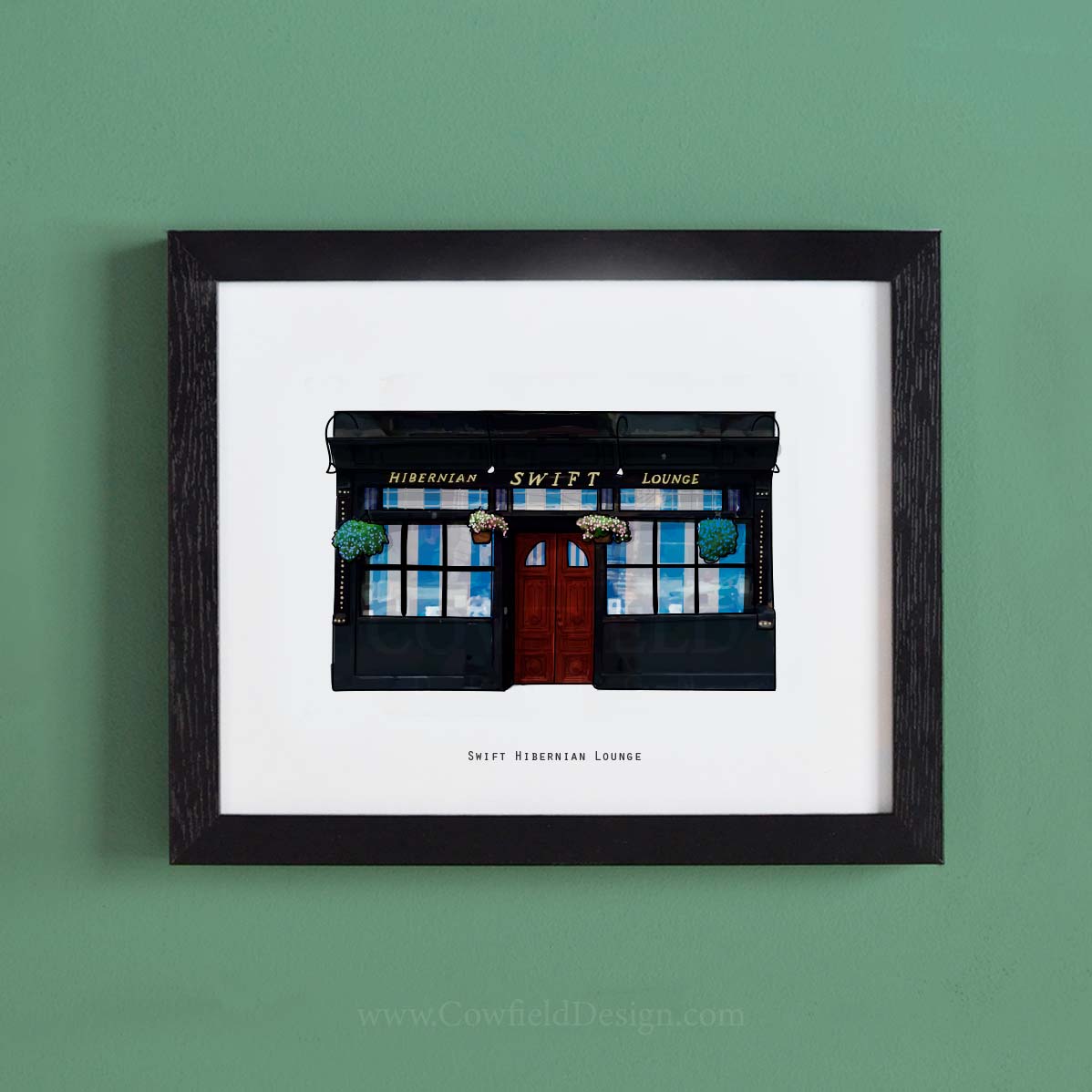 Swift Hibernian Lounge - NYC Illustrated Pubs of New York