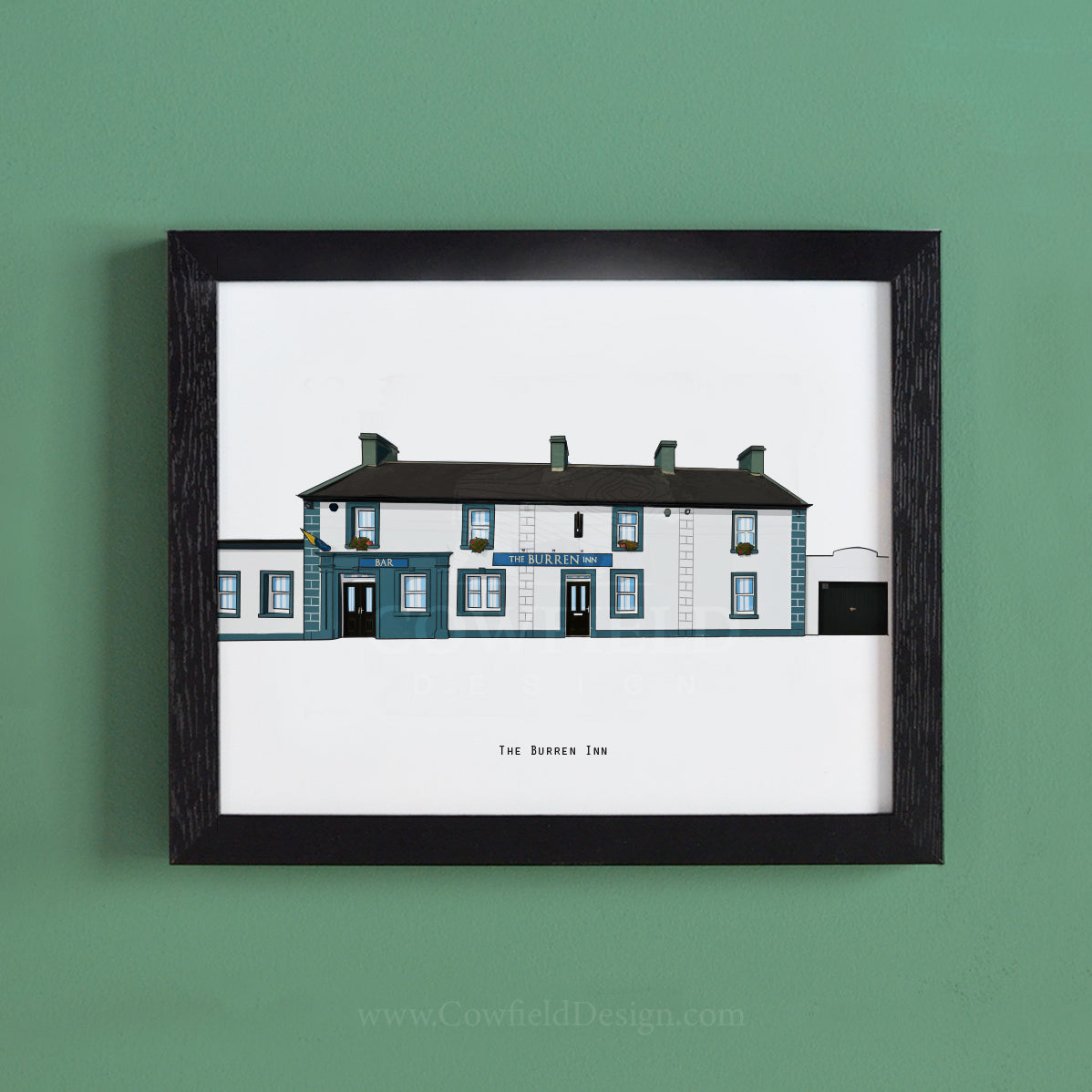 The Burren Inn - Clare Illustrated Pubs of Clare
