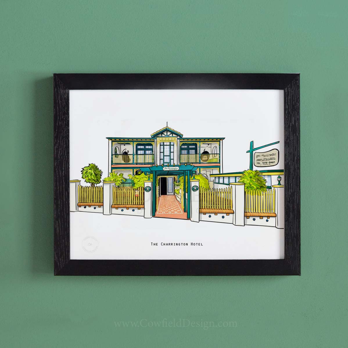 Custom Hotel/Building Illustration