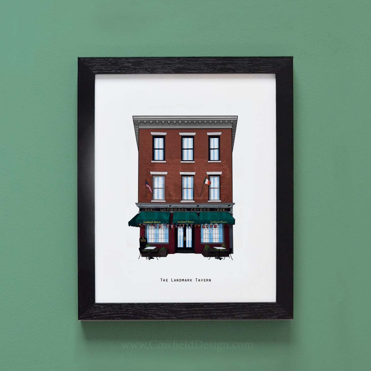 The Landmark Tavern - NYC Illustrated Pubs of New York
