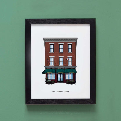 The Landmark Tavern - NYC Illustrated Pubs of New York