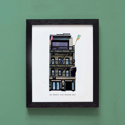 The Perfect Pint Midtown East - NYC Illustrated Pubs of New York