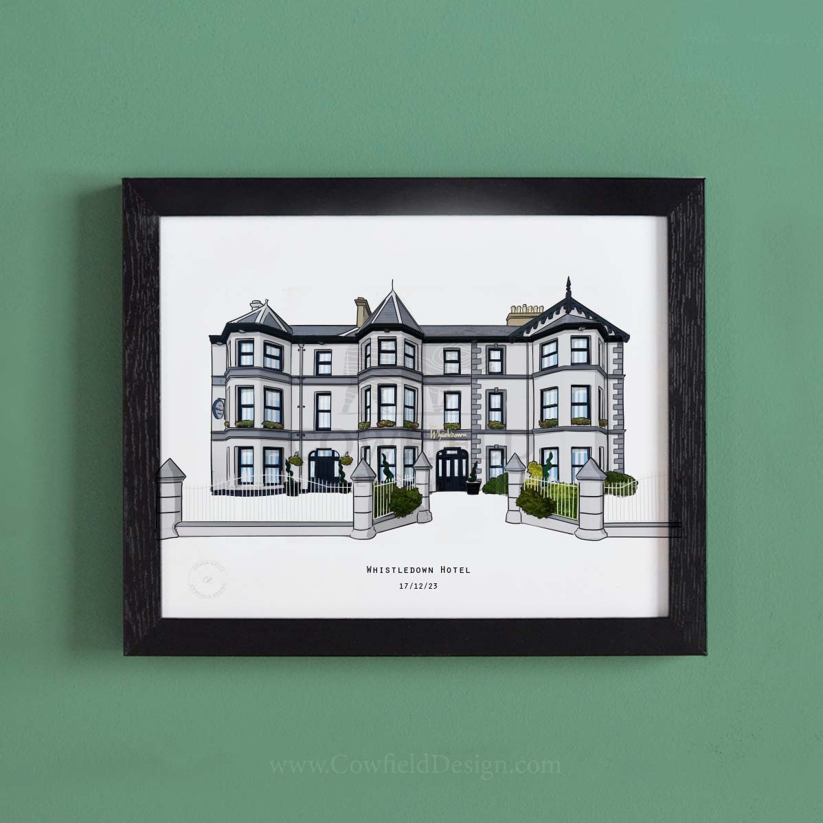 Custom Hotel/Building Illustration