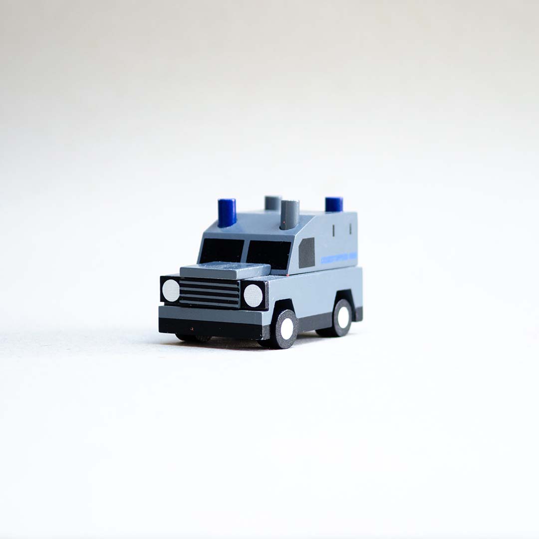 The Grey Police Van