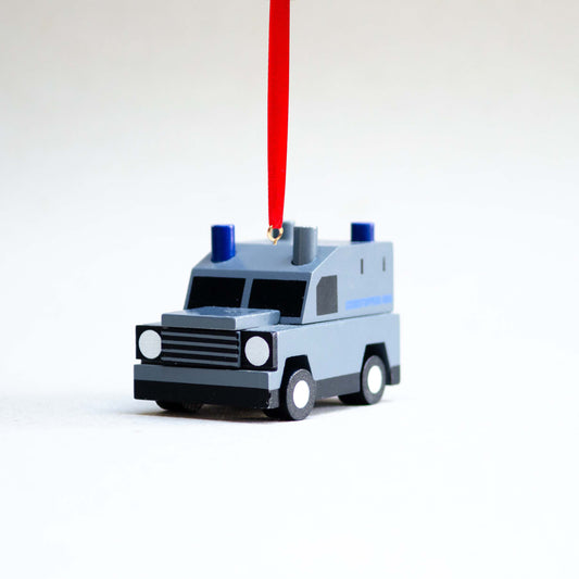 The Grey Police Van Decoration