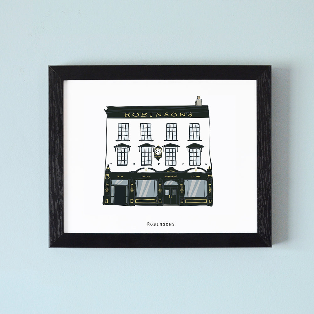 Robinson's Bar Illustrated Pubs of Belfast