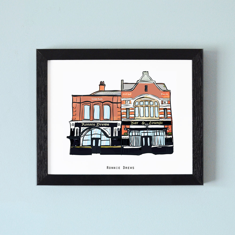 Ronnie Drews Illustrated Pubs of Belfast