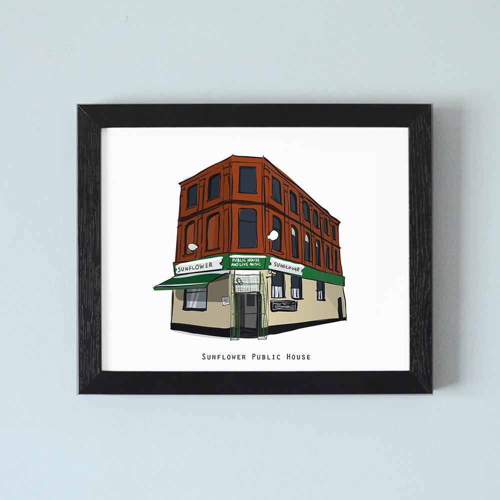 The Sunflower Public House Illustrated Pubs of Belfast