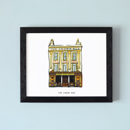 The Crown Bar Illustrated Pubs of Belfast