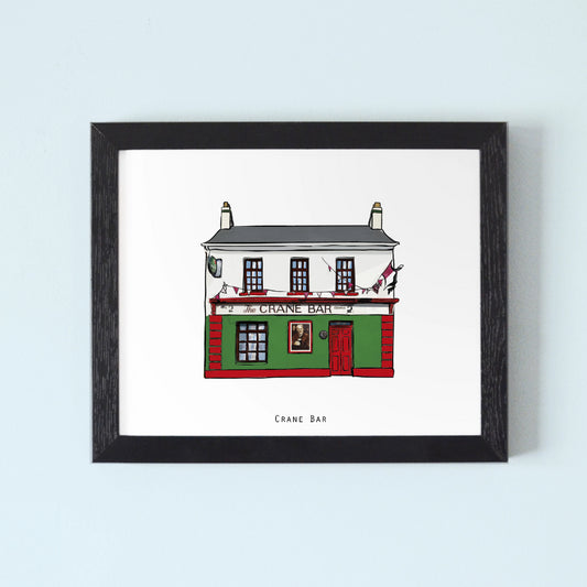 Crane Bar Illustrated Pubs of Galway