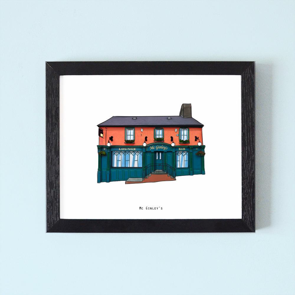 Mc Ginley's ( Letterkenny ) Illustrated Pubs of Donegal