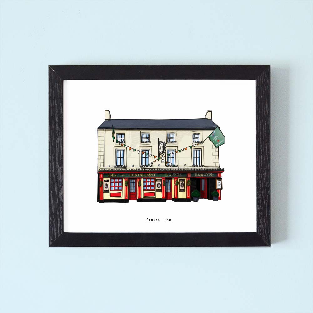 Reddys Bar Illustrated Pubs of Ireland