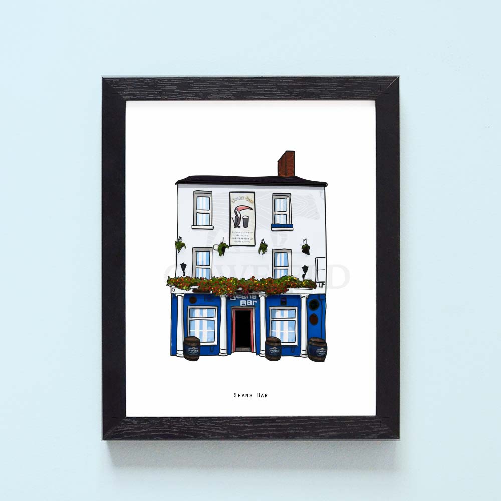 Seans Bar Illustrated Pubs of Ireland
