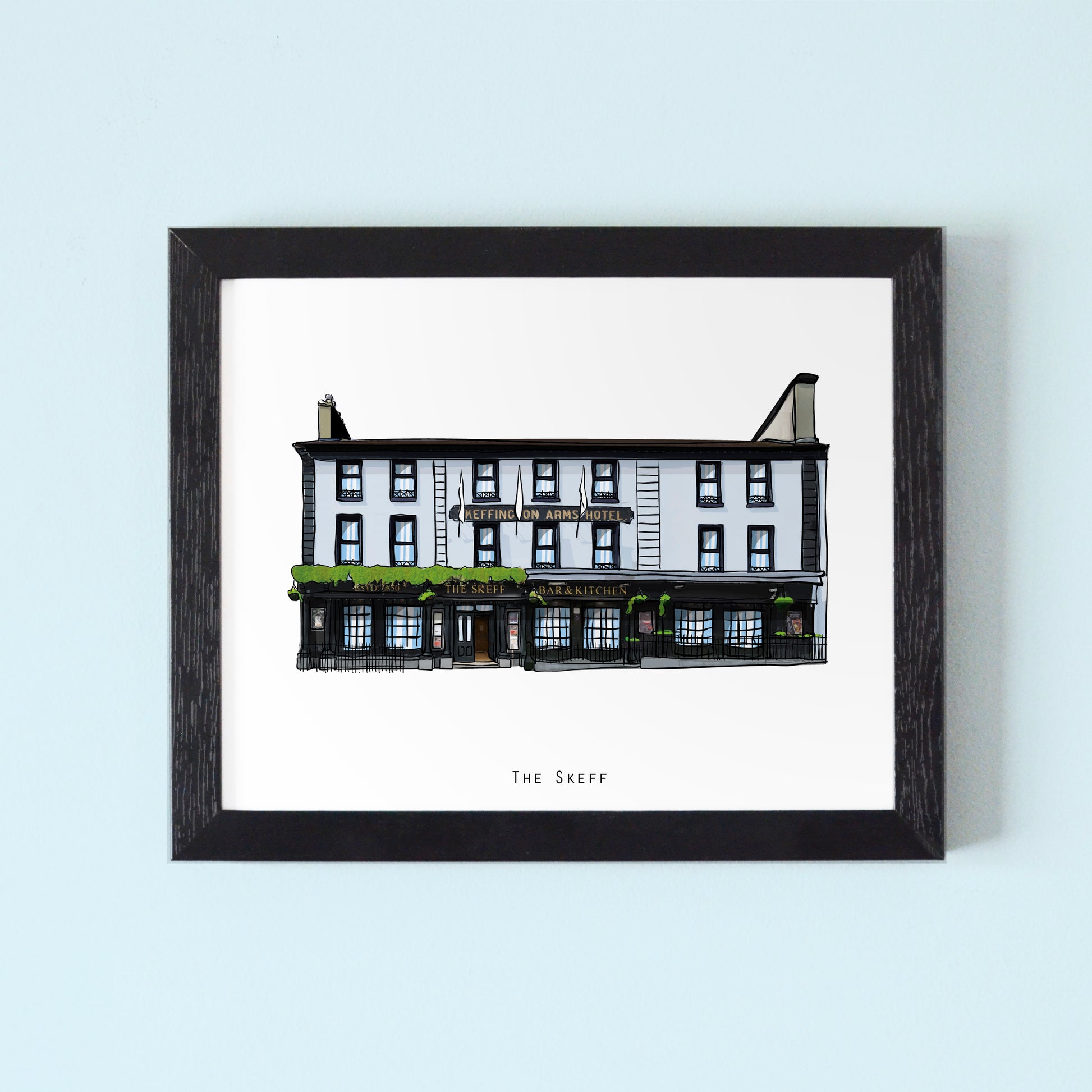 Skeff Bar Illustrated Pubs of Galway