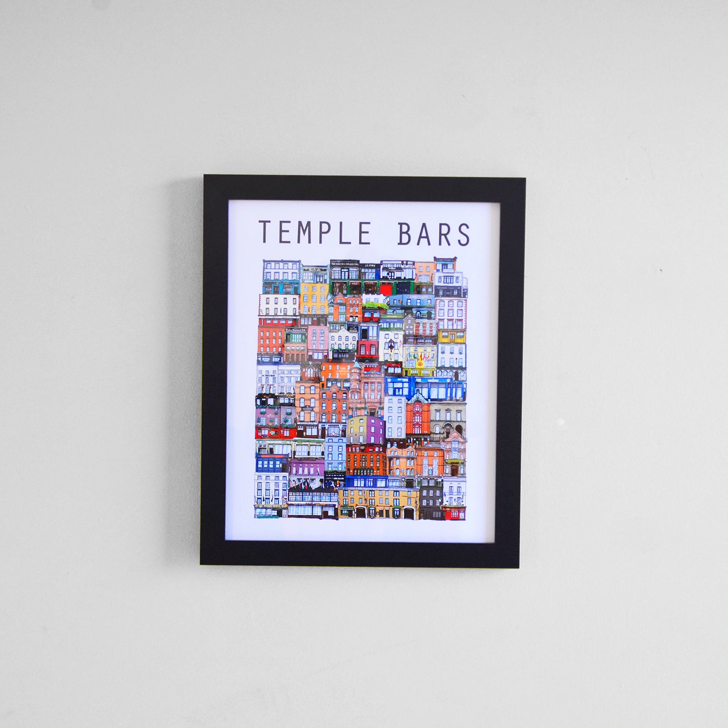 8x10 inch Framed Temple Bars