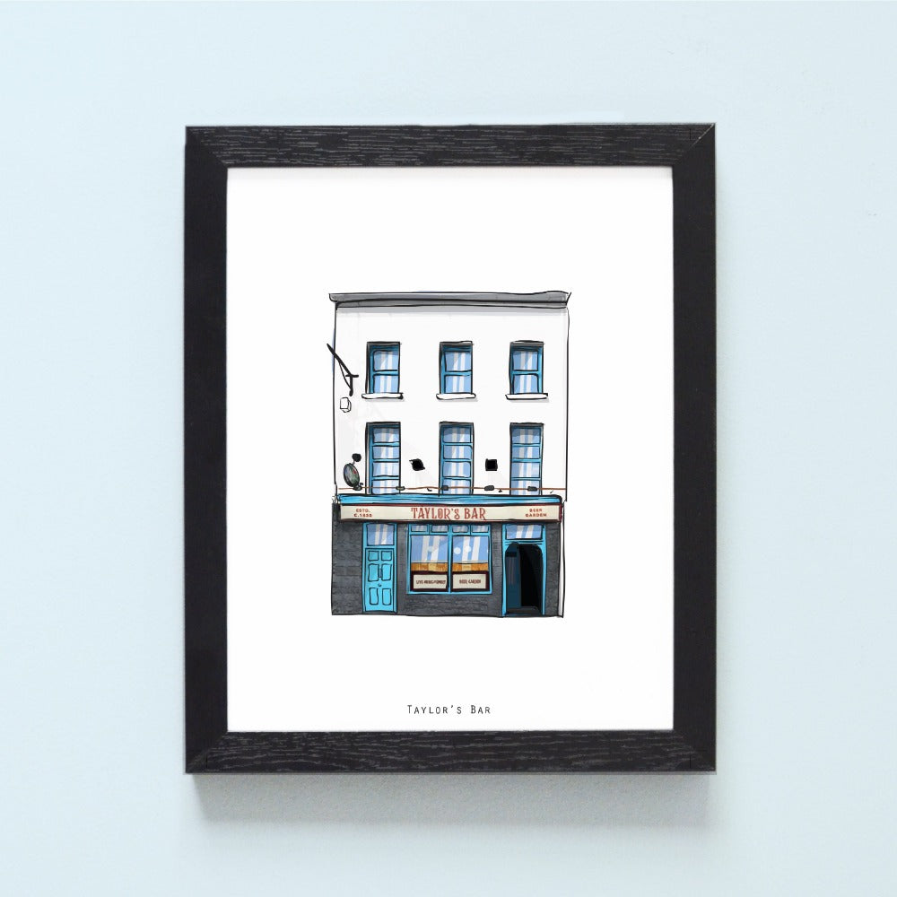 Taylor's Bar Illustrated Pubs of Galway