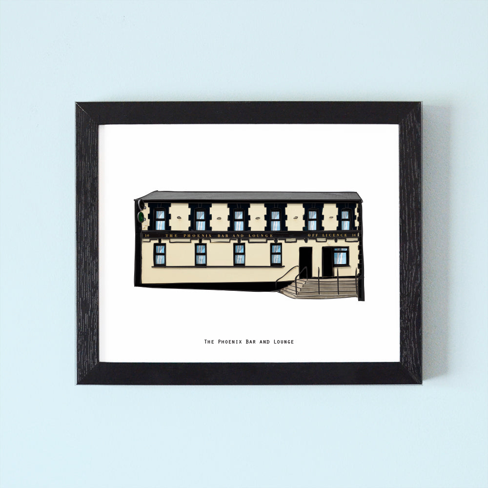 The Phoenix Bar and Lounge Illustrated Pubs of Derry