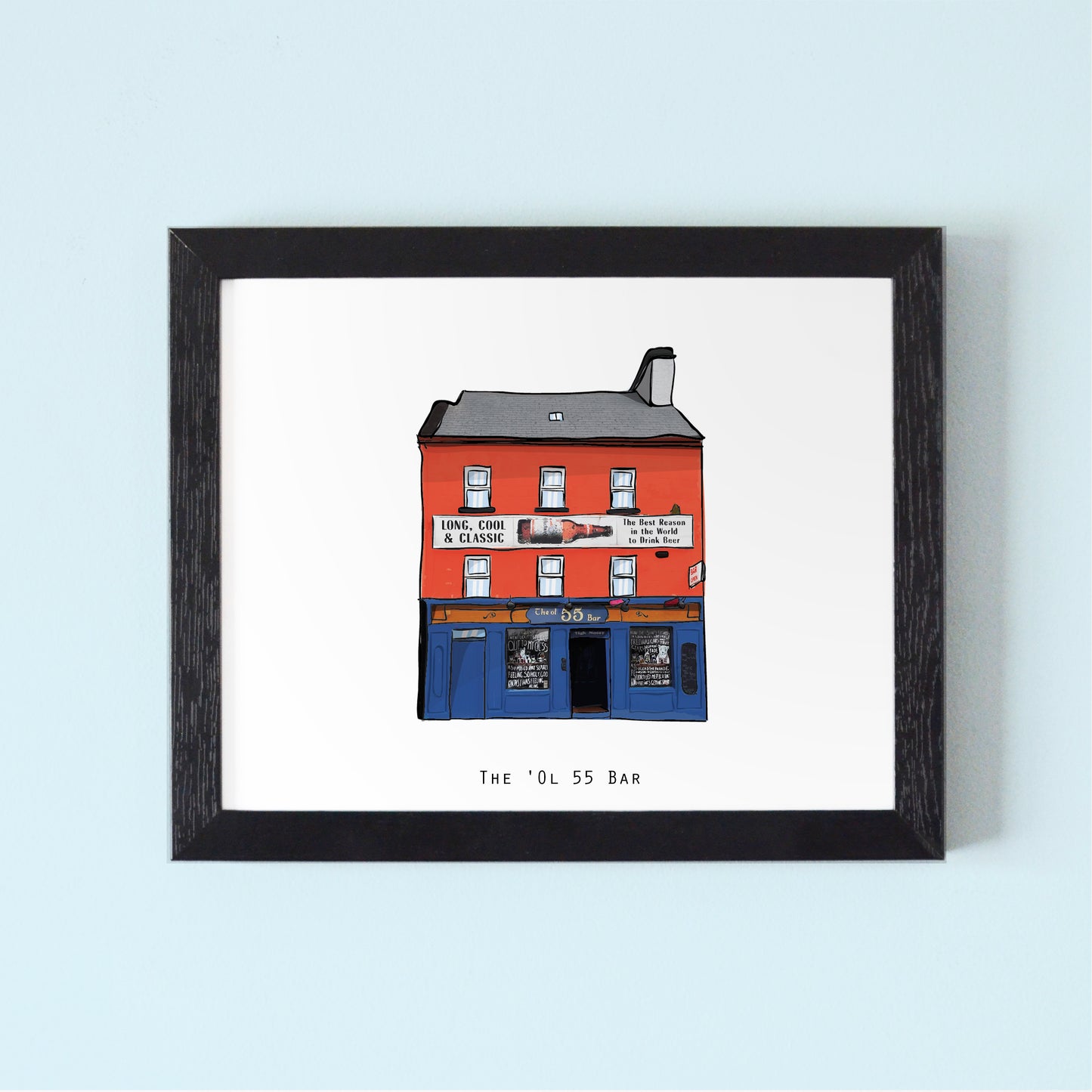The 'Ol 55 Bar Illustrated Pubs of Galway